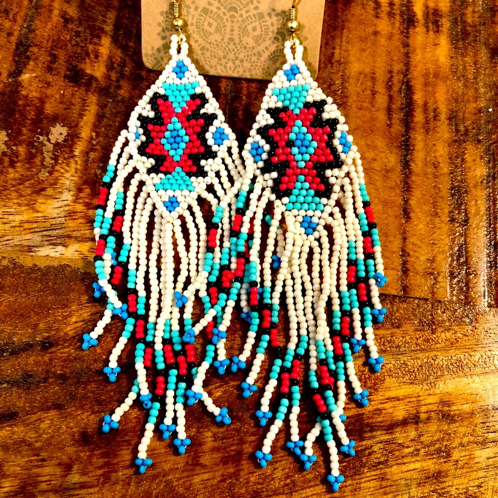 Beaded Dangle Earrings